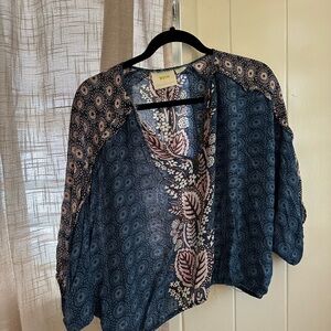Maeve Blue Floral Blouse